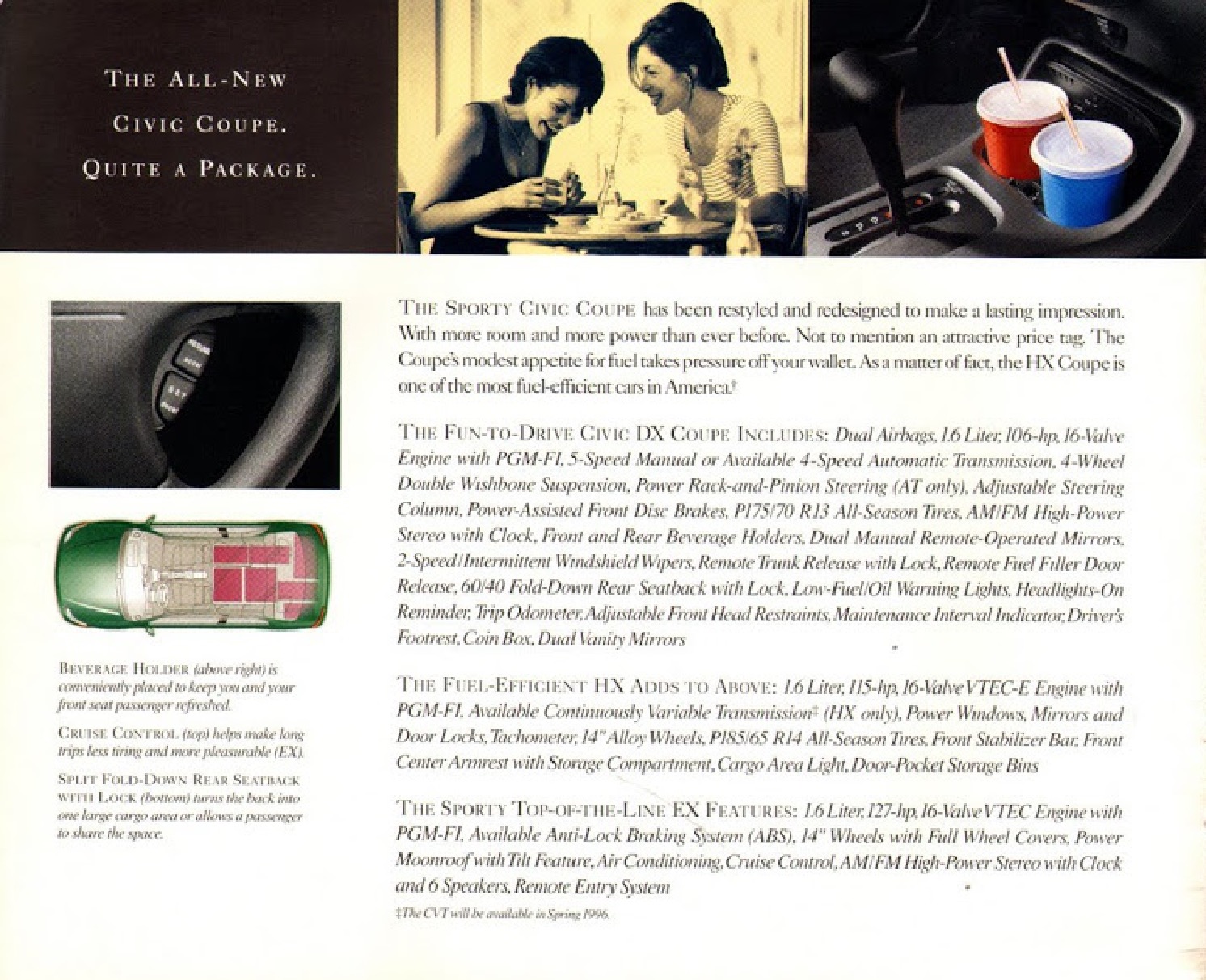 1996 Honda Brochure Page 4